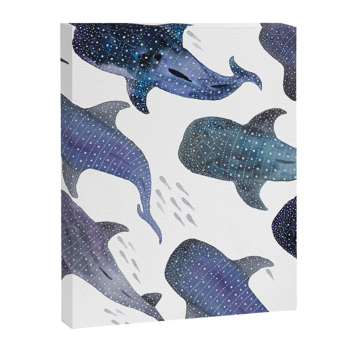 Whale Shark Pattern Party Canvas Print Gallery Image 1