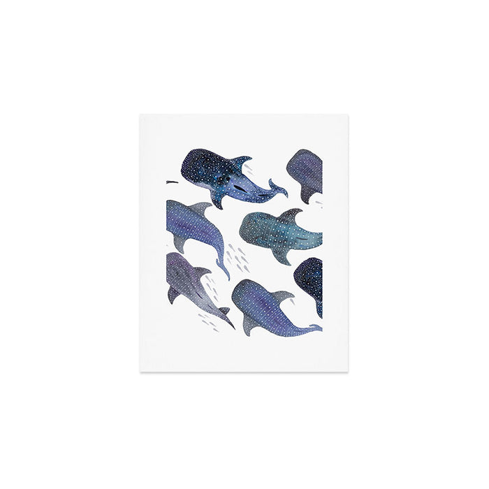 Whale Shark Pattern Party Art Print Gallery Image 1