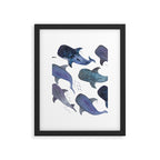 Whale Shark Pattern Party Framed Art Print Gallery Image 6