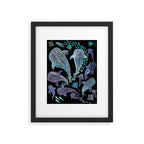 Whale Shark, Ray & Sea Creature Play Print, in Black Framed Art Print Gallery Image 4