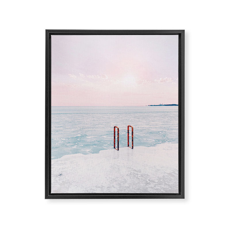 Lake Michigan Sunrise, Chicago Framed Canvas Print Gallery Image 6