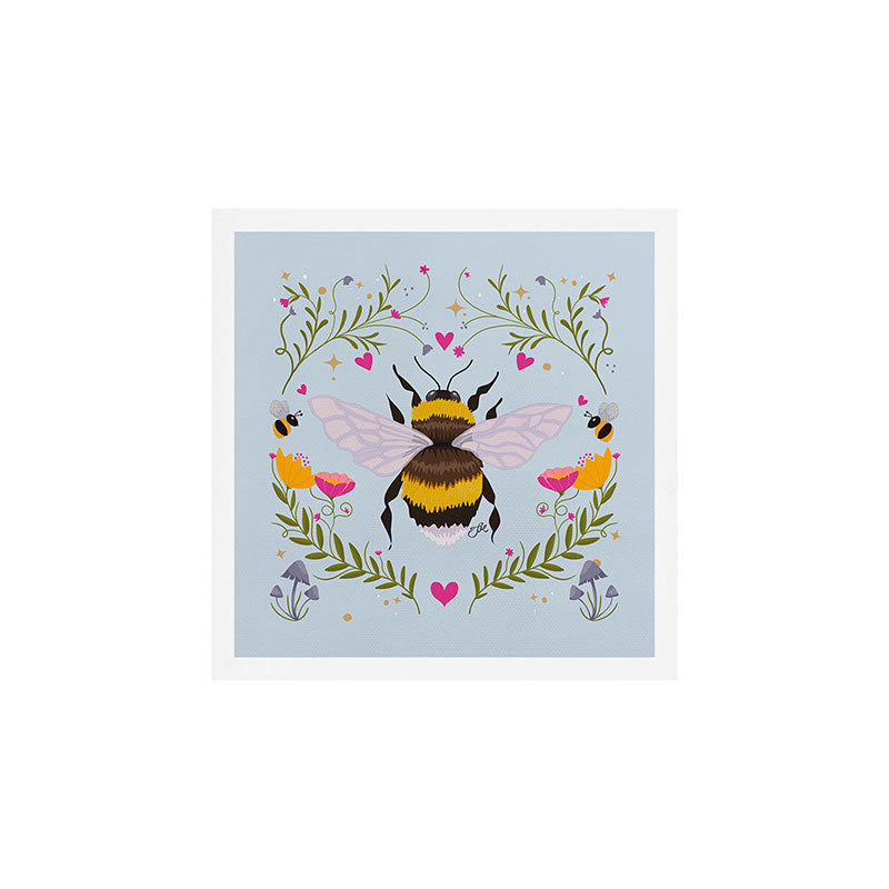 Bumblebee Garden Art Print Gallery Image 1