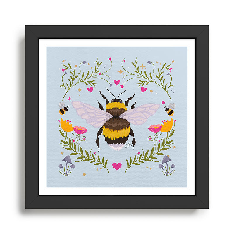 Bumblebee Garden Framed Art Print Gallery Image 1