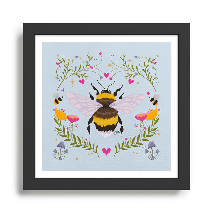 Bumblebee Garden Framed Art Print Gallery Image 1