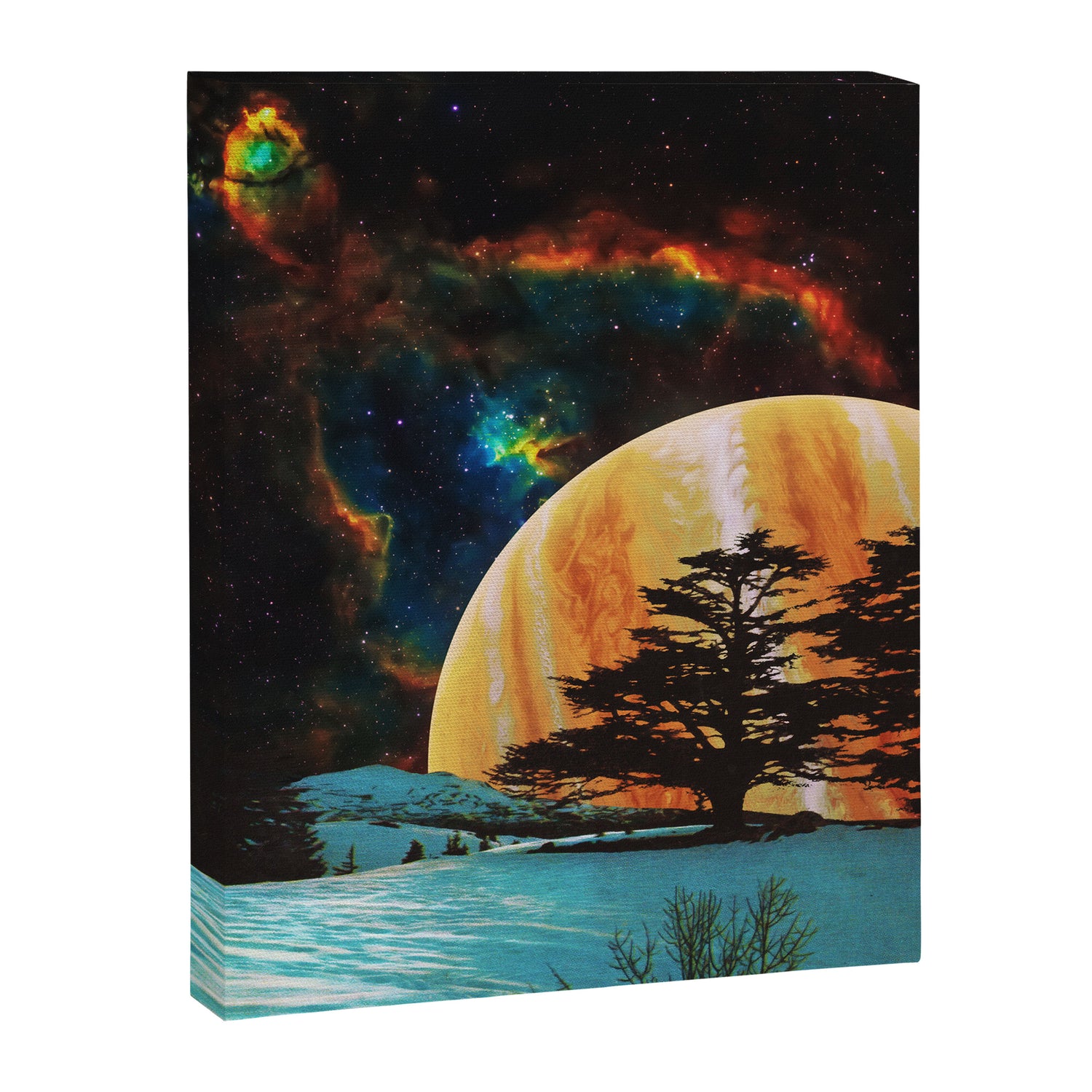 Celestial Sky - Space Collage, Retro Futurism, Sci-Fi Canvas Print Gallery Image 6