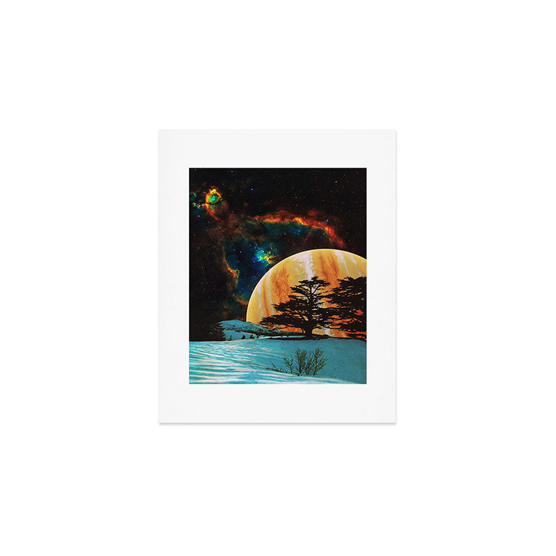Celestial Sky - Space Collage, Retro Futurism, Sci-Fi Art Print Gallery Image 1