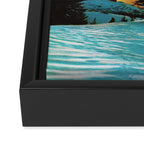 Celestial Sky - Space Collage, Retro Futurism, Sci-Fi Framed Canvas Print Gallery Image 3