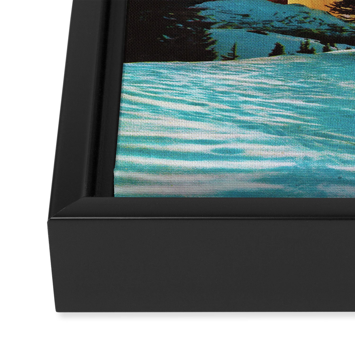 Celestial Sky - Space Collage, Retro Futurism, Sci-Fi Framed Canvas Print Gallery Image 3