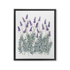 Lavender, Illustration Framed Canvas Print Gallery Image 6