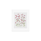 Pink Cosmos Flowers Art Print Gallery Image 1