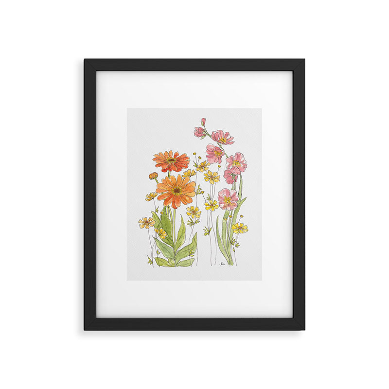 Summertime Flowers Framed Art Print Gallery Image 5