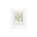 Arizona State Saguaro Cactus Blossoms Art Print Gallery Image 1