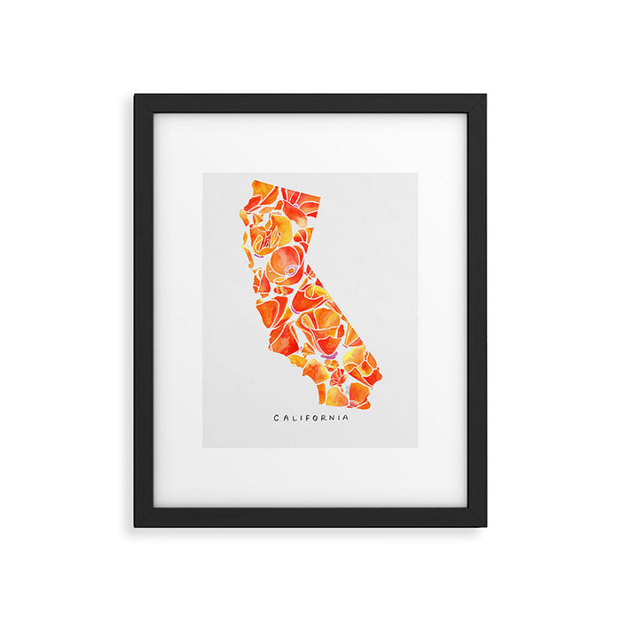 California Poppies Framed Art Print Gallery Image 1