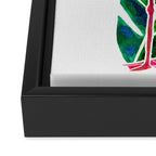 Flamingo and Banana Leaf Framed Canvas Print Gallery Image 3