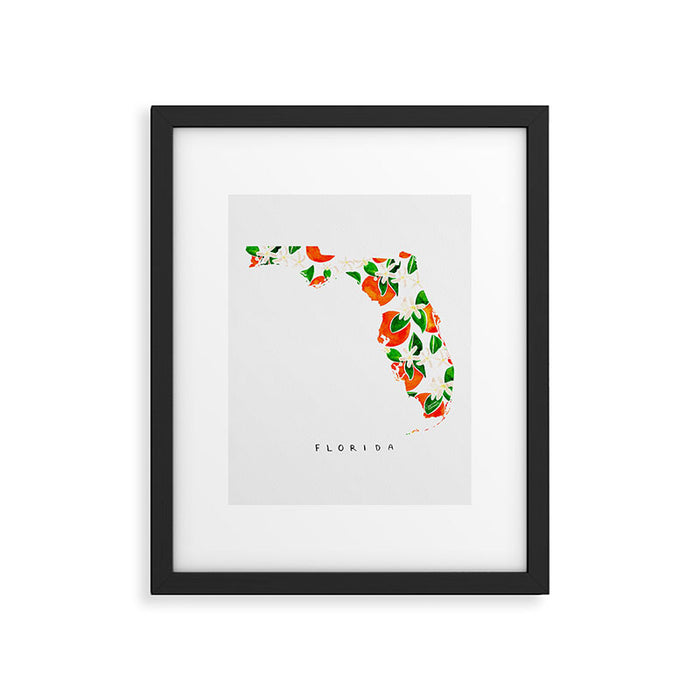 Florida State Flower - Orange Blossoms Framed Art Print Gallery Image 1