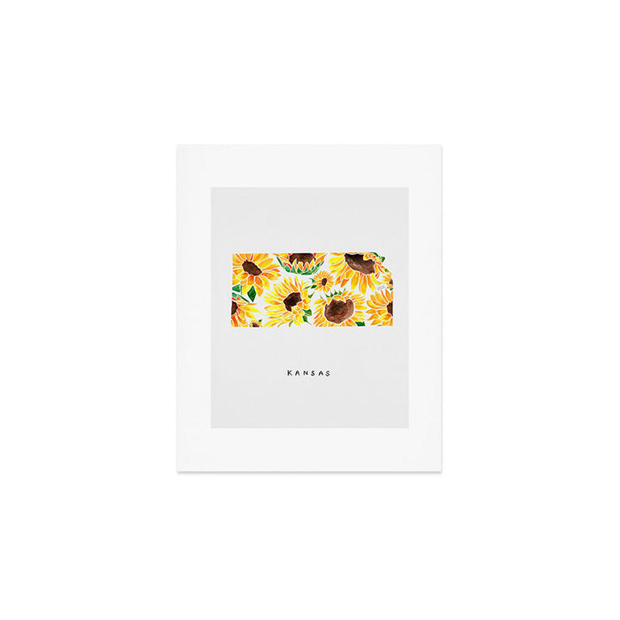 Kansas State Sunflowers Art Print Gallery Image 1
