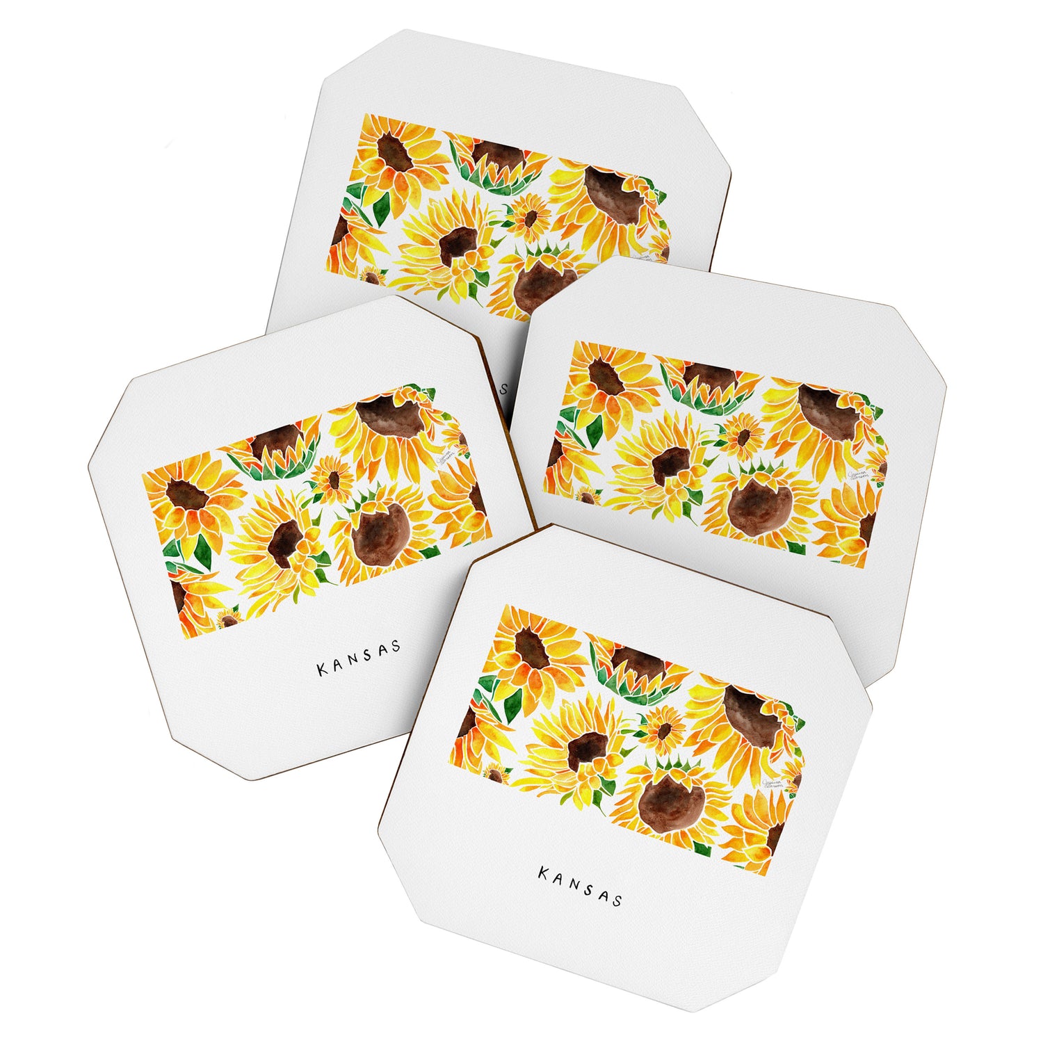 Kansas State Sunflowers Coaster Gallery Image 1
