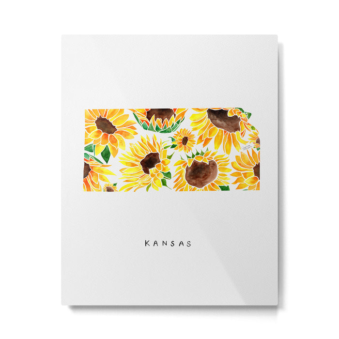 Kansas State Sunflowers Metal Print Gallery Image 1