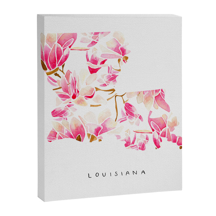Louisiana State Flower - Magnolias Canvas Print Gallery Image 1