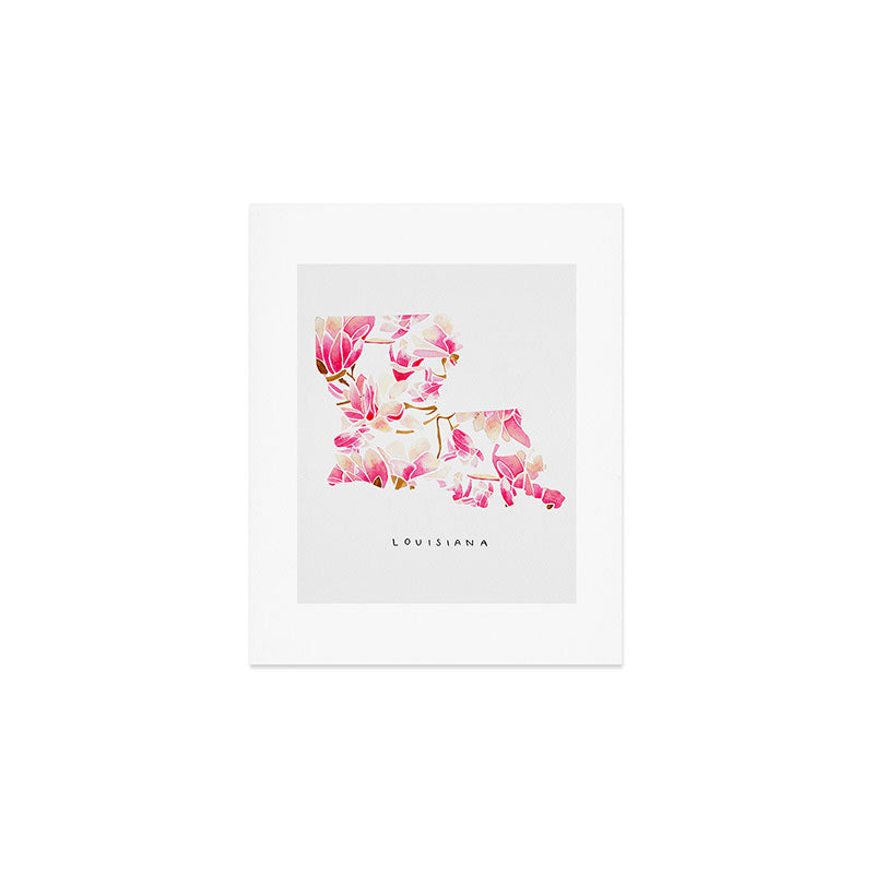 Louisiana State Flower - Magnolias Art Print Gallery Image 1
