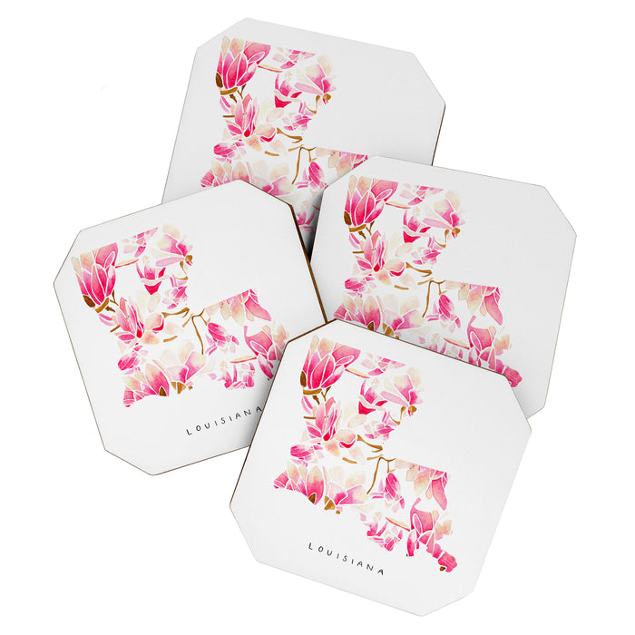 Louisiana State Flower - Magnolias Coaster Gallery Image 1