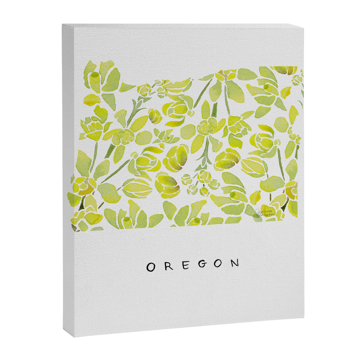 Oregon State Flower - Tall Oregon Grape Canvas Print Gallery Image 8