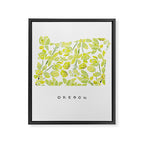 Oregon State Flower - Tall Oregon Grape Framed Canvas Print Gallery Image 8