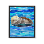 Sea Otter - Curled Framed Canvas Print Gallery Image 8