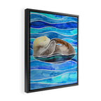 Sea Otter - Curled Framed Canvas Print Gallery Image 2
