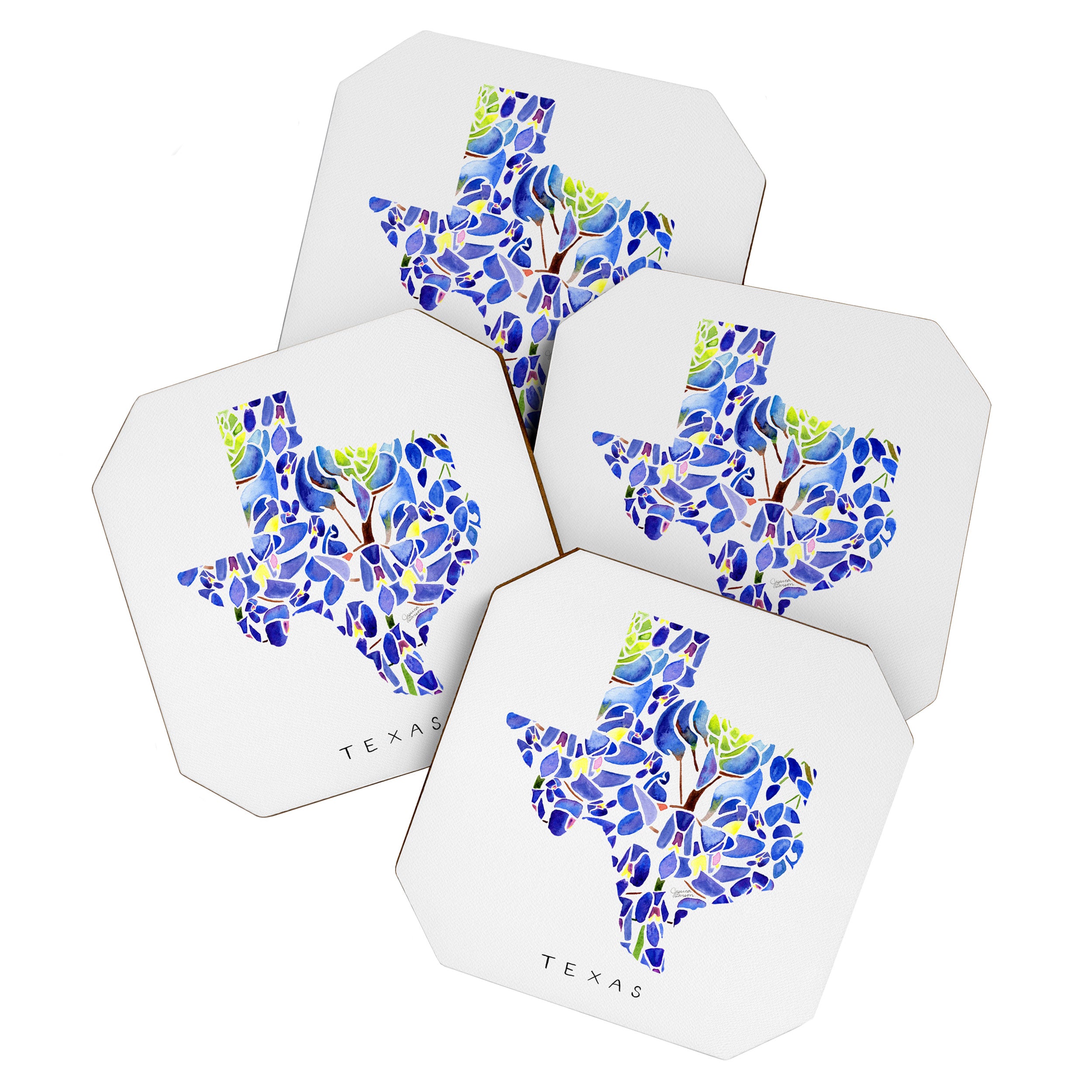 Texas State Bluebonnets Coaster Gallery Image 1