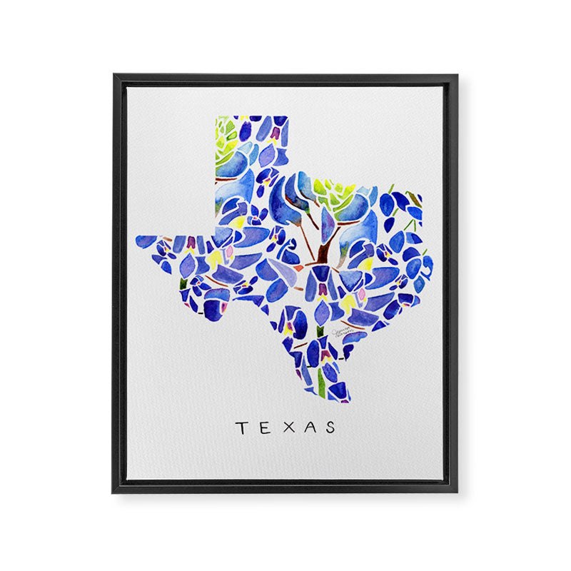 Texas State Bluebonnets Framed Canvas Print Gallery Image 8