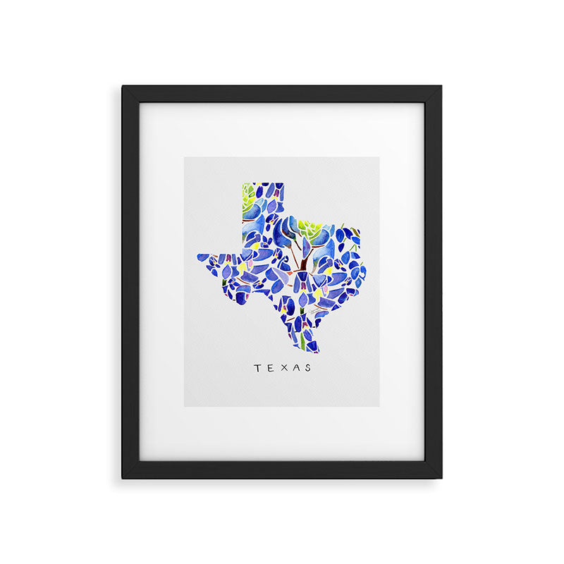 Texas State Bluebonnets Framed Art Print Gallery Image 6