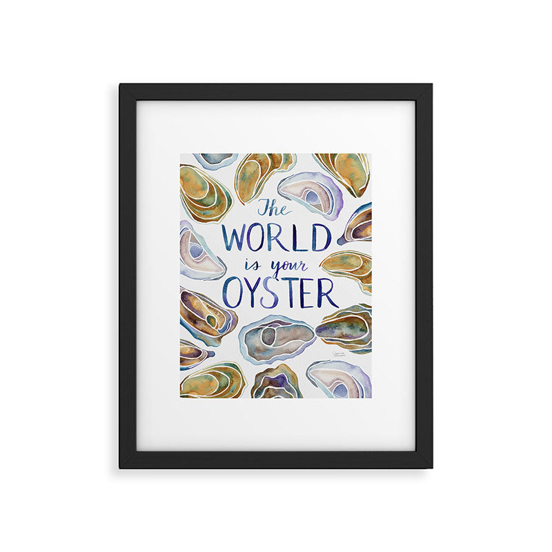 The World is Your Oyster Framed Art Print Gallery Image 6