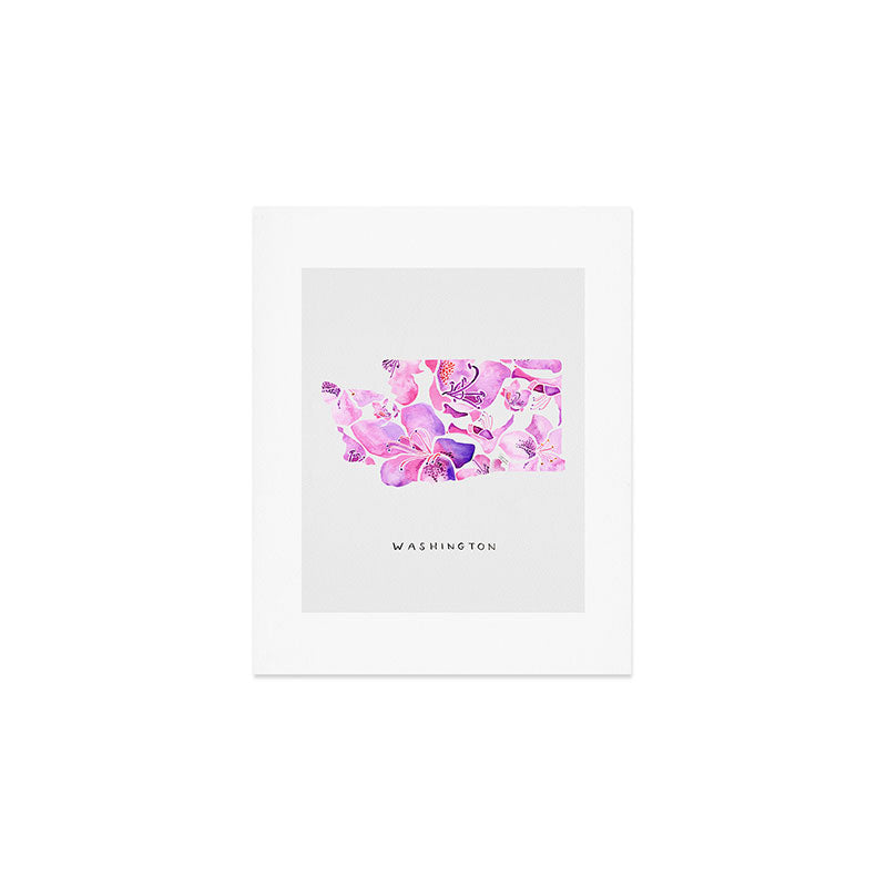Washington State Rhododendron Art Print Gallery Image 1