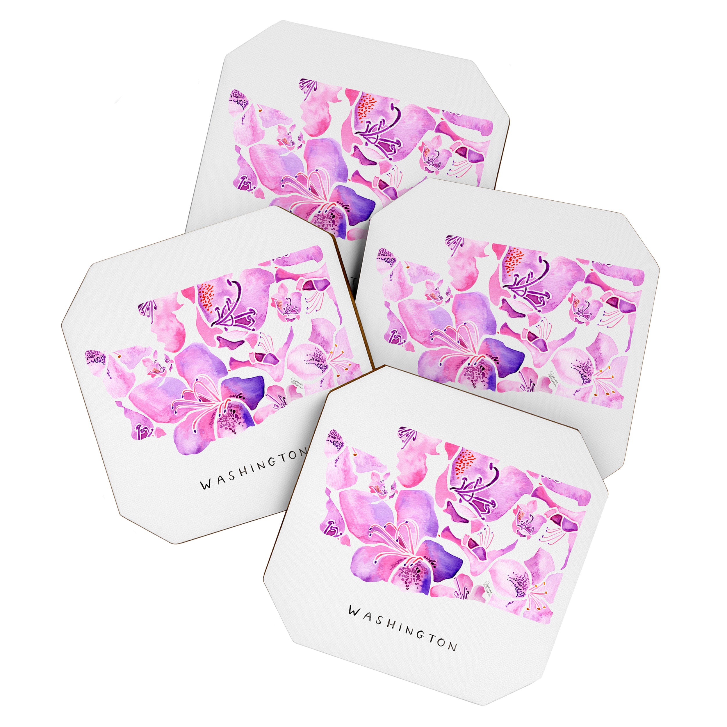 Washington State Rhododendron Coaster Gallery Image 1