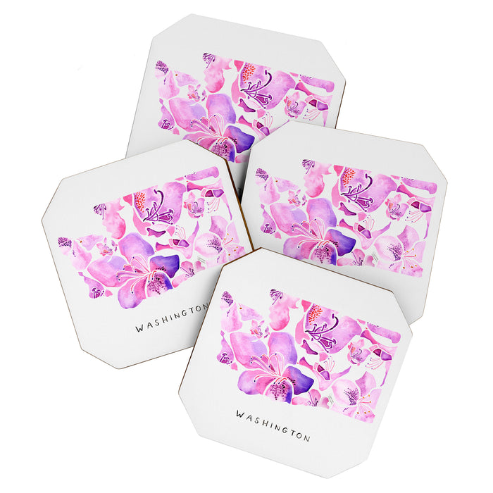 Washington State Rhododendron Coaster Gallery Image 1