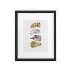 Watercolor Oysters Framed Art Print Gallery Image 4
