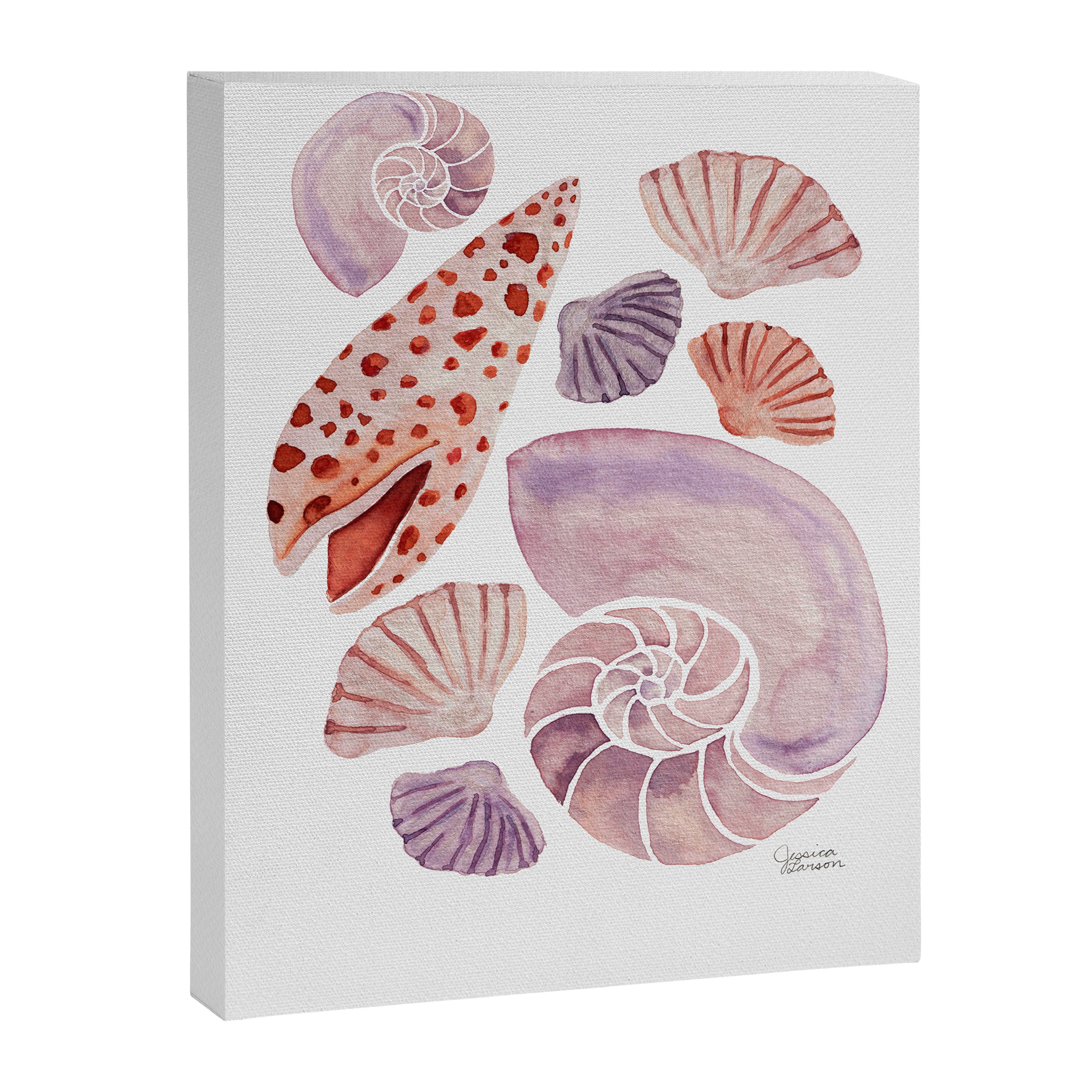 Watercolor Seashells Canvas Print Gallery Image 8