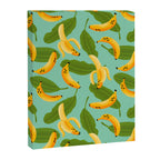Banana Pattern on Aqua Blue Canvas Print Gallery Image 8