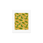 Banana Pattern on Tan Art Print Gallery Image 1