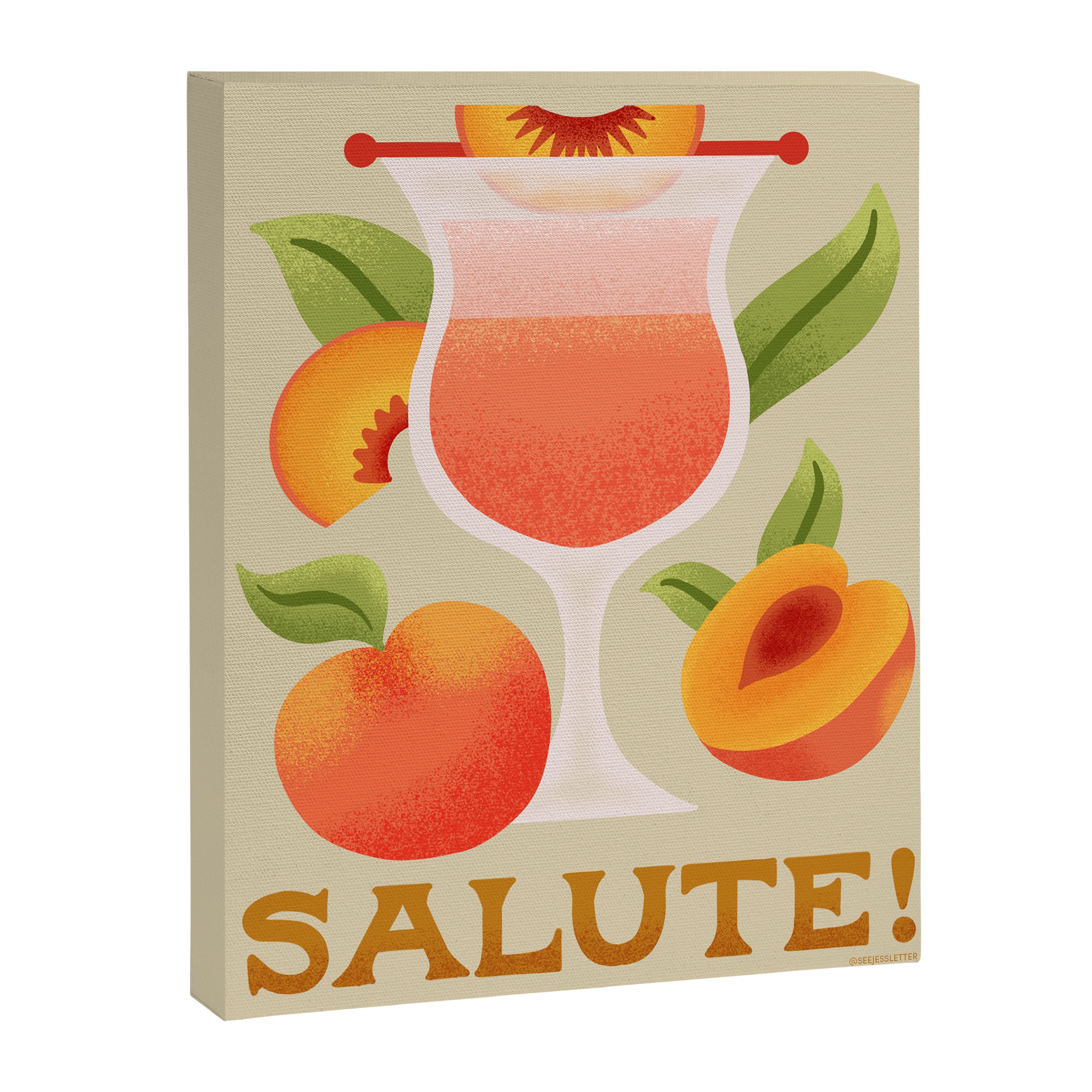 Bellini - Amalfi Coast Cocktails Canvas Print Gallery Image 6