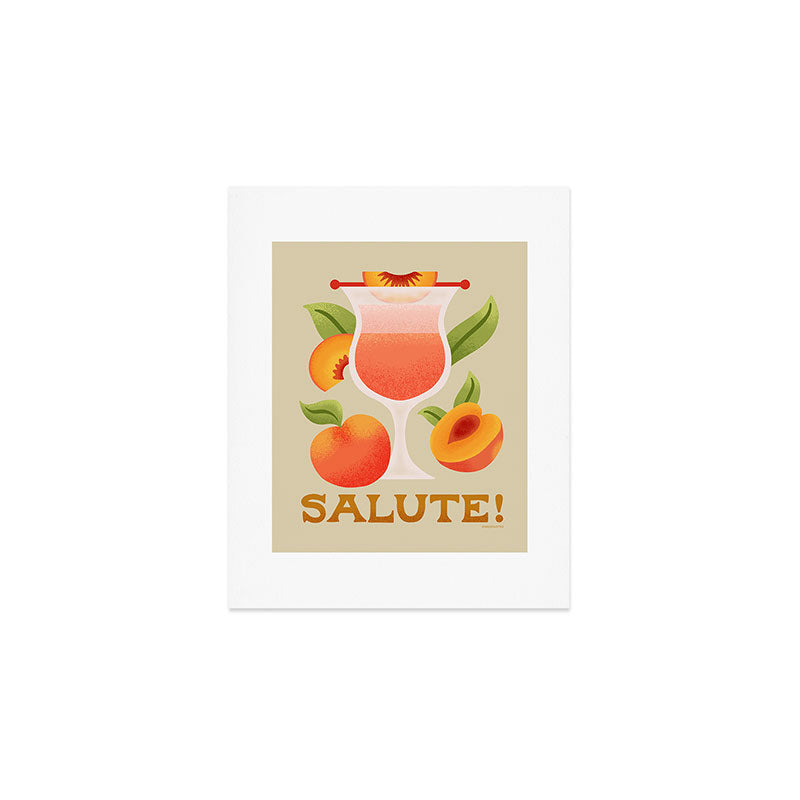 Bellini - Amalfi Coast Cocktails Art Print Gallery Image 1