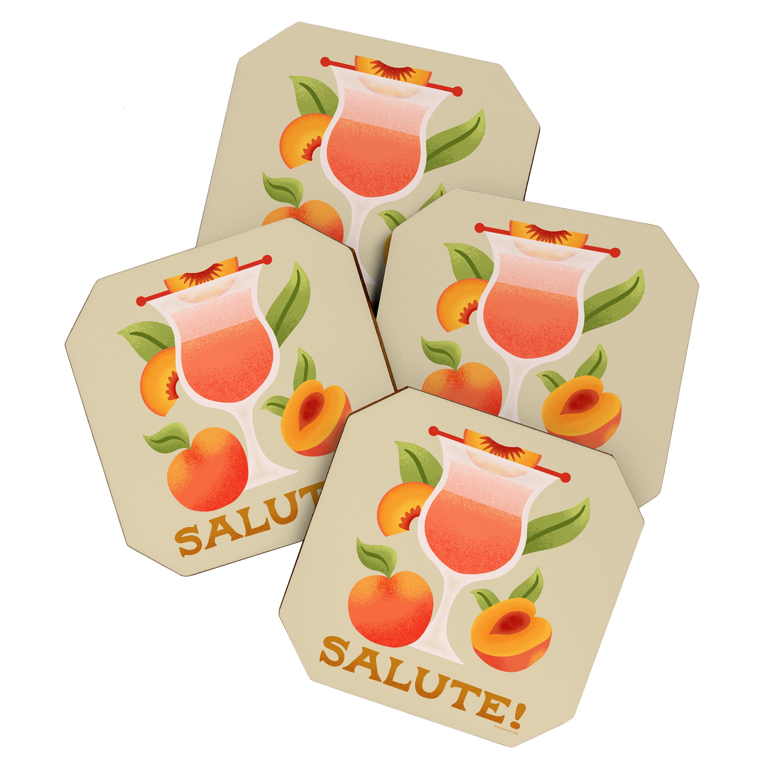 Bellini - Amalfi Coast Cocktails Coaster Gallery Image 1