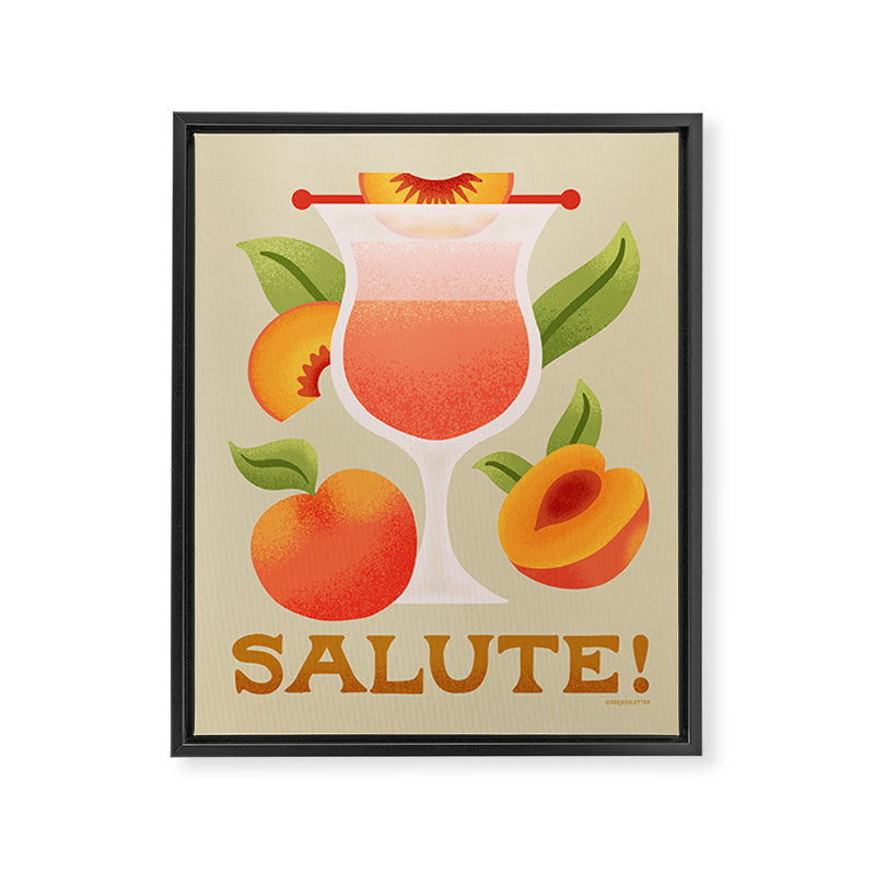 Bellini - Amalfi Coast Cocktails Framed Canvas Print Gallery Image 6