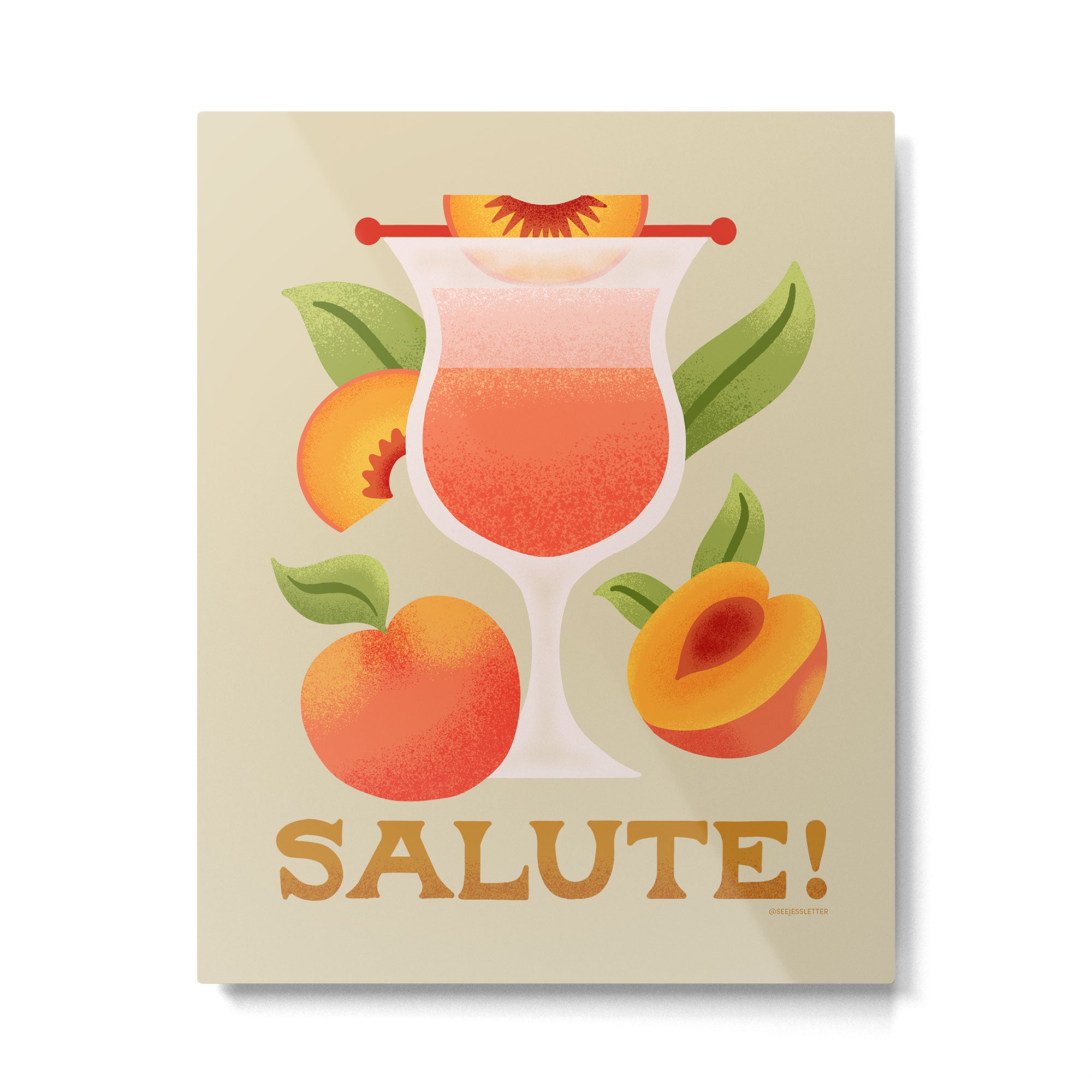 Bellini - Amalfi Coast Cocktails Metal Print Gallery Image 4