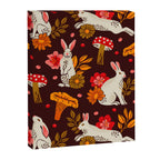 Bunnies and Shrooms Pattern Canvas Print Gallery Image 8