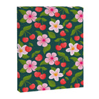 Cherry Pattern on Dark Teal Canvas Print Gallery Image 8