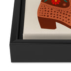Cowgirl Boots - Bright Multicolor Framed Canvas Print Gallery Image 3