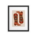 Cowgirl Boots - Bright Multicolor Framed Art Print Gallery Image 4