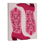 Cowgirl Boots - Hot Pink Canvas Print Gallery Image 6